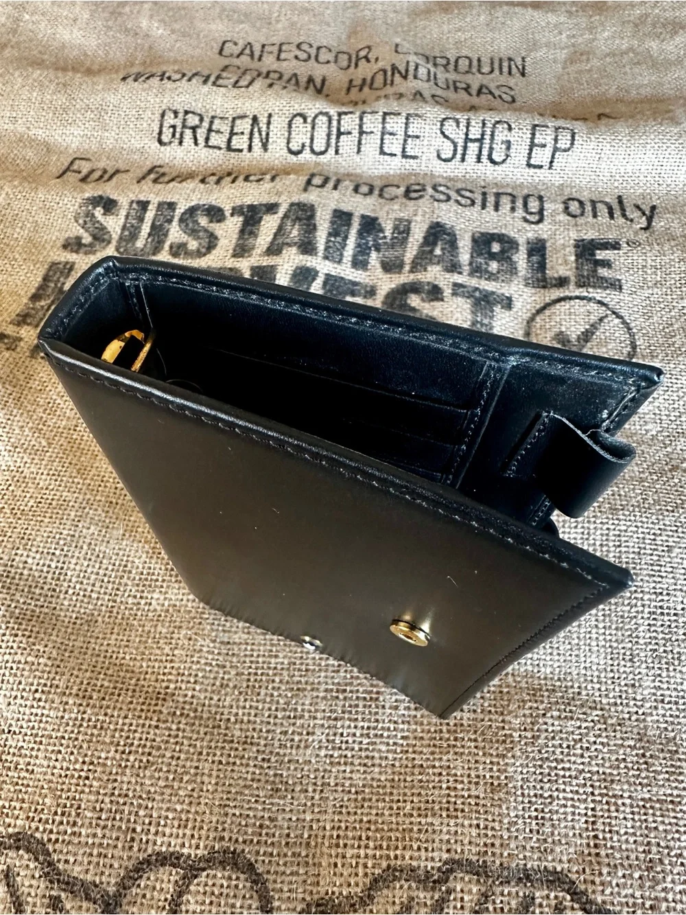 MONTBLANC  Black Leather Agenda Cover with Snap Tab